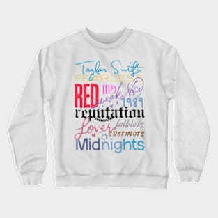 Graffiti Taylor Eras Crewneck Sweatshirt